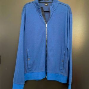 Hugo Boss mens front zip performance sport top, XXL